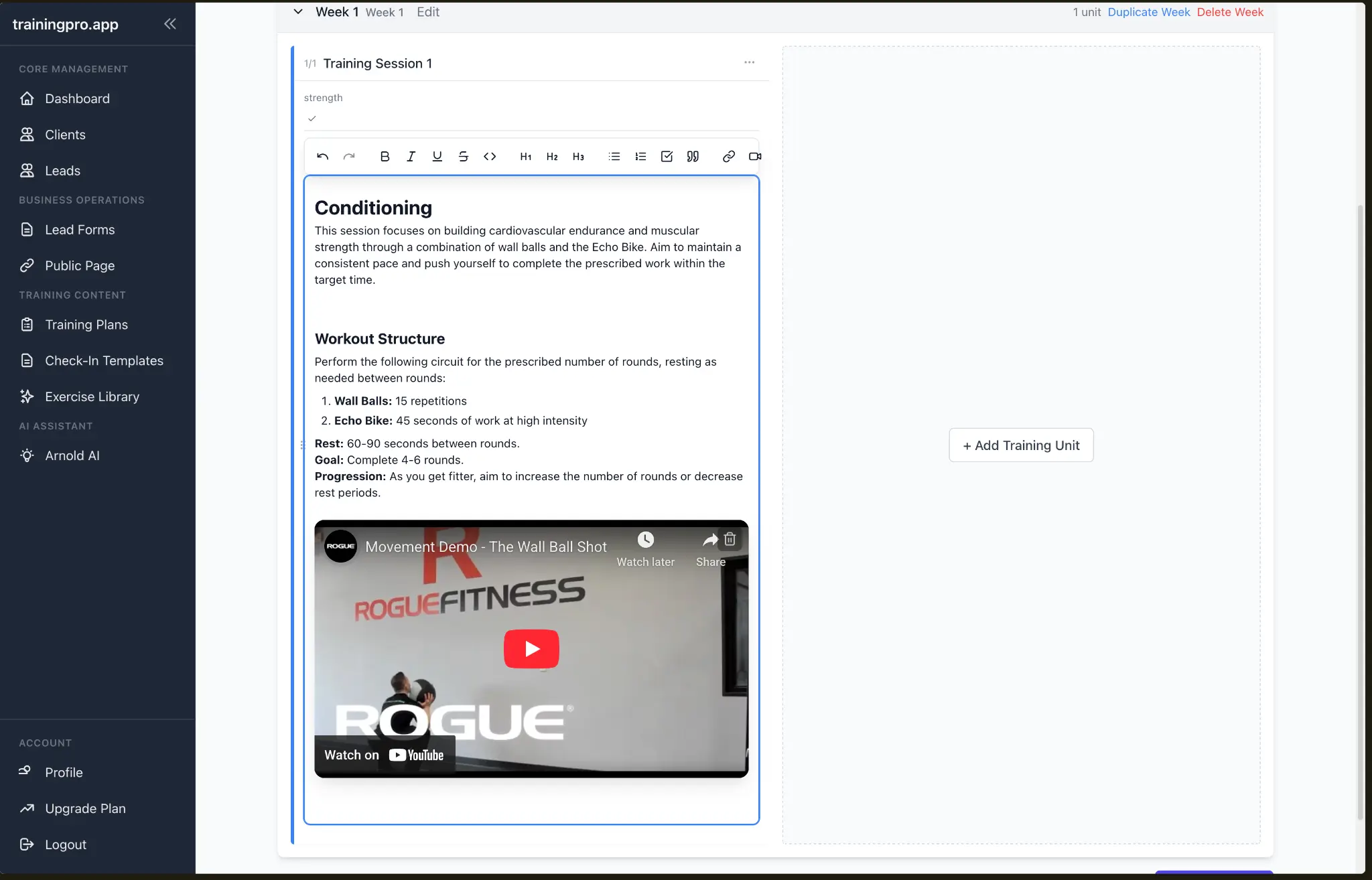 Completed Hyrox Prep Conditioning Workout